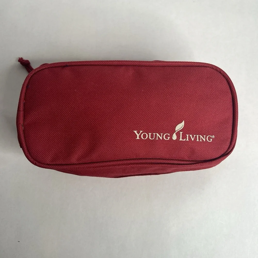 Young Living Empty 10 Essential Oil Zippered Case Pouch Travel Hard To Find.